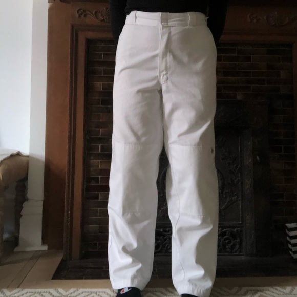 Vintage White Dickie’s Workpants Double Knee - Picture 5 of 5